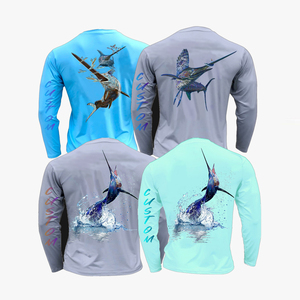 Chemise de pêche décontractée pour hommes, à manches longues, boutonnée sur le devant, pour activités de plein air, avec tissu léger à séchage rapide et protection UV - Product Image 5