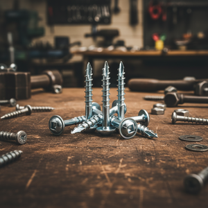 Tornillo para Madera PDC Modelo 8, Cabeza Plana, Métrico/Pulgadas, Autorroscante, Phillips/Pozi Drive, Acero al Carbono/Acero Inoxidable, Recubierto de Zinc/Níquel - Product Image 1