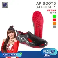 ALLBIKE AP Boots Merah-Waterproof Breathable PVC Rain Boots for Motorcycle Riding & Outdoor Cycling - Product Image 3
