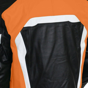 Blouson de moto en cuir véritable multifonctionnel à manches longues avec fermeture éclair couleur personnalisée, coupe-vent, nouvelle collection, vente chaude - Product Image 2