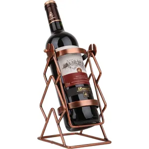 Support à Bouteilles de Vin en Métal Fait Main par le Fabricant, Présentoir Élégant pour Table à Manger, Support à Bouteilles en Métal Fait Main pour l'Exportation - Product Image 1