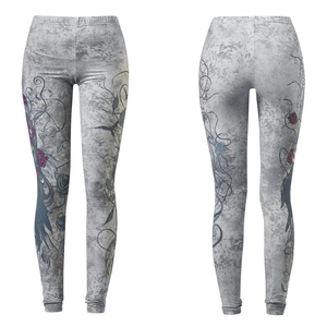 Legging de yoga sans couture taille haute pour femme, séchage rapide, respirant, pour la course et le fitness, avec sublimation - Product Image 1