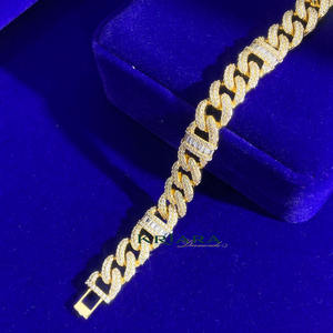 Export Quality Cuban <b>Bracelet</b> 925 Silver Rhodium Plated Bold Luxury Jewelry <b>For</b> <b>Men</b> And Women Available At Wholesale Price - Product Image 3