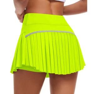 Jupe plissée taille haute pour femme, coupe trapèze, respirante, idéale pour le tennis, le golf, le fitness, la course et le yoga, vente en gros, OEM - Product Image 3