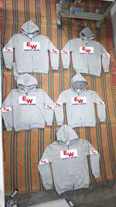 Bulk Men's <b>Large</b>-sized Anti-Pilling Hooded Knitted <b>Hoodie</b> 100% Cotton Loose Fit 350g/400g Unlined for Autumn Winter - Product Image 1