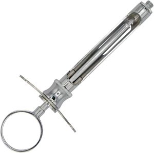 Seringue d'aspiration dentaire Cook-Waite de qualité supérieure - Acier inoxydable, réutilisable, autoclavable, aspiration manuelle, outils d'anesthésie locale - Product Image 1