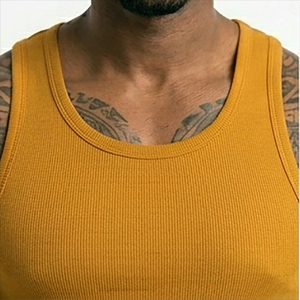 MOGGIO SPORTS Eco-Friendly Quick Dry Breathable Gym Custom Size <b>Tank</b> <b>Tops</b> <b>Men</b> Casual Solid Color High Quality 100% Cotton Made - Product Image 6