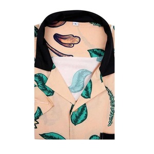 Nouvelle Arrivée Chemise Hawaïenne Homme à Imprimé Numérique 100% Coton Col Montant Popeline Boutonnée Design Personnalisé pour Vacances - Product Image 2