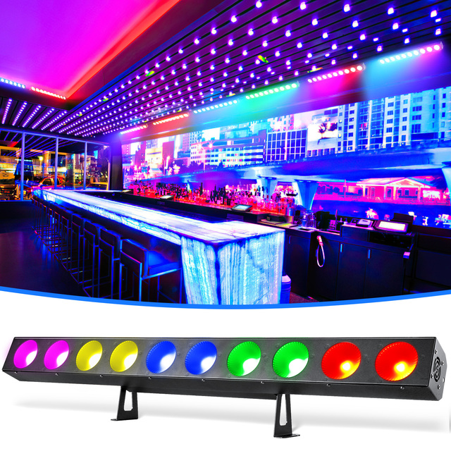 90W 10 Eyes Cob Led Rgbw 4in1 Matrix Light for Dj Concert Nightclub Studio Cinema Opera Stage Lighting Wall Wash Lights