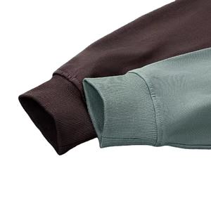 Sweat à capuche personnalisé en coton épais de 430 grammes, coupe classique, épaules tombantes, poche, teinture unie, automne, fabriqué sur mesure - Product Image 4