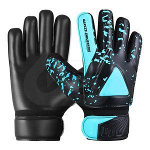 Gants de gardien de but en cuir durable avec sangle de poignet réglable, antidérapants, imperméables - Utilisation en extérieur en stock - Product Image 1