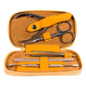 Kit de manucure en acier inoxydable avec étui, ensemble de manucure portable, style classique pour adultes, coupe-ongles 3 en 1 - Product Image 3