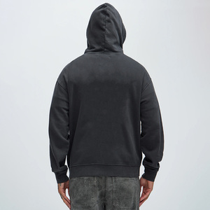 Sweat-shirt à capuche zippé oversize pour homme, tendance 2026, en molleton de coton, décontracté, avec logo imprimé sur le devant, pour l'automne, à prix bas - Product Image 5