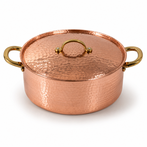 Anillos de latón martillado hechos a mano para tapas de ollas, 2.5L, para utensilios de cocina tradicionales tipo Handi, para hoteles, restaurantes y catering - Product Image 1