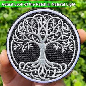 Embroidered Badge <b>Patch</b> Hook and Loop Backing Tree of Life <b>Morale</b> Tactical <b>Patch</b> for Backpacks, Hats, Vests, <b>Patch</b> Wall - Product Image 2