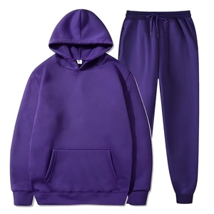 Men's <b>Hoodies</b> <b>Fleece</b> Tracksuit Hoodie Jogger Set Casual Streetwear Relaxed Fit Winter Wear Custom Logo Wholesale Bulk - Product Image 3