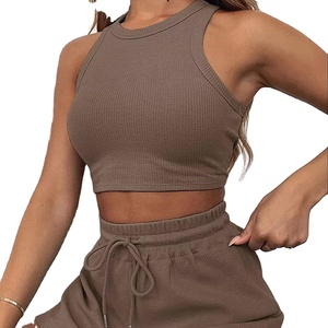 Summer Fashion Women's Casual <b>Vest</b> Sleeveless Short Top Knee <b>Long</b> Two-piece Set 2025 - Product Image 2