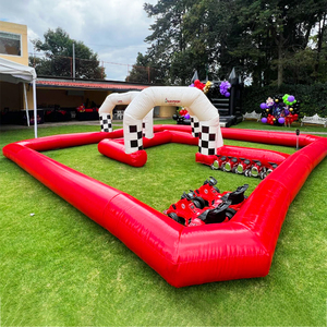 <span class=keywords><strong>Circuito</strong></span> de Carreras Inflable Personalizado, Pista de Go Karts Inflable, Pista de <span class=keywords><strong>Karting</strong></span>, Go Karts en Venta - Rojo - Product Image 1