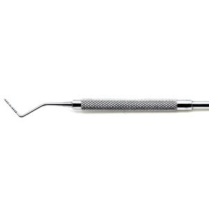 Sonde d'exploration dentaire manuelle en acier inoxydable, à une seule extrémité, avec poignée ergonomique antidérapante, instrument buccal professionnel pour dentiste - Product Image 5