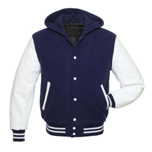 Chaqueta Varsity de Lana y Vinilo de Alta Calidad, Moderna y Cómoda para Actividades Deportivas Casuales, Decoración Bordada, Talla 4XL, Invierno - Product Image 1