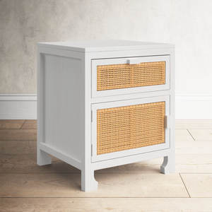 18 ''W Cane Table de chevet Meubles élégants pour chambre à coucher - Product Image 3