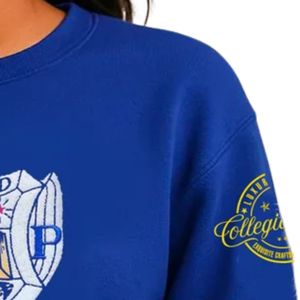 T-shirt court en chenille pour femme Sigma Gamma Rho, design brodé de lettres grecques, haut décontracté à manches courtes, vêtement tendance - Product Image 4