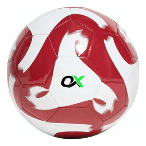 Ballon de football en cuir PU cousu à la machine Oxva Industries, taille 5, durable, personnalisable avec votre logo pour l'entraînement - Product Image 4
