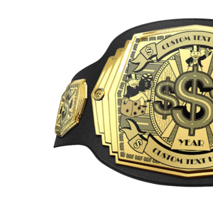 Ceinture de champion de haute qualité, design Dollar Or, avec texte et année personnalisés, ceintures sportives personnalisées - Product Image 3