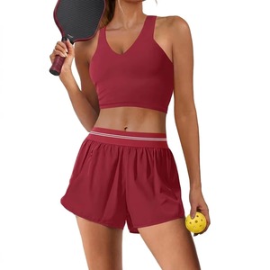 Vestido Deportivo de Verano para Mujer, Diseño Color Block, Estilo Pickleball, Corto, Ajuste Regular, Secado Rápido, Nailon - Product Image 1