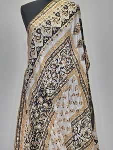 Luxury Mirror Work Traditional Fashion Scarves Set Elegant <b>Embroidered</b> Traditional Pakistani Indian Women Wedding Accessories - Product Image 6