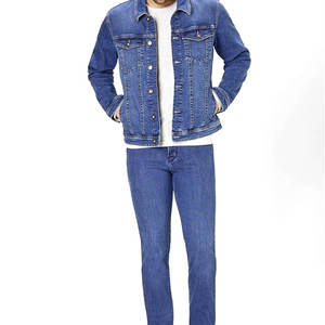 <b>Men's</b> Stylish <b>Denim</b> Jeans <b>Jacket</b>/ Vintage Style <b>Jacket</b> Male <b>Men</b> Regular Clothing Length <b>Denim</b> Fabric Casual for Autumn - Product Image 3