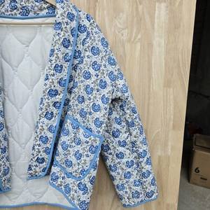 New Printed <b>Quilted</b> Breathable Cotton Hooded <b>Jacket</b> Coat Floral <b>Pattern</b> Woven Knitted Eco-Friendly European American Style for - Product Image 6