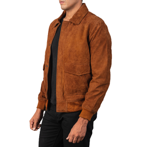 Chaqueta Bomber para Hombre, Estilo Urbano, Tejido Cómodo, Cuello Alto, Impermeable, Resistente al Viento, con Cierre y Bolsillos Laterales, Servicio OEM - Product Image 2