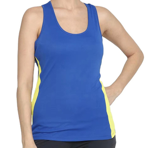 Breathable Quick Dry <b>Ladies</b> Cotton Made Fitness and Workout Wear Plus Size Sleeveless Tank <b>Tops</b> with OEM Service - Product Image 1