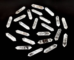 Cristal de quartz clair de qualité supérieure, double pointe polie, pour décoration et cadeaux - Product Image 6