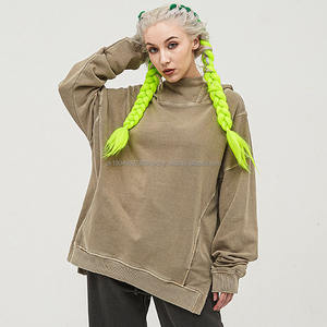 Sudaderas con capucha de algodón 100% de peso pesado de alta calidad para hombre de talla grande lavado personalizado sin logotipo de cuerda cuello enmascarado temporada de otoño - Product Image 4