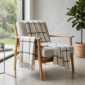 Mura Square Throw <b>White</b> Woven Soft Fabric Solid Long Lightweight Decorative Throw Blanket Home Textile Scarves Shawls <b>Sofa</b> Cover - Product Image 3