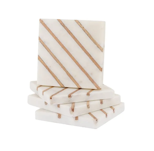Modern <b>Marble</b> <b>Coaster</b> Heart Shape Table Pad Decorative Accent Custom Wholesale <b>Marble</b> <b>Coaster</b> Tabletop - Product Image 3