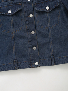 Camisa Vaquera de Mezclilla para Mujer, Estilo Urbano, de Alta Calidad, con Botones, Ecológica, Transpirable, Manga Larga, Tallas Grandes - Product Image 5