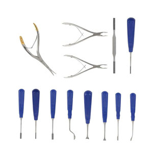 Juego de Instrumentos para Rinoplastia de 13 Piezas, Kit Profesional de Instrumentos Quirúrgicos para Cirugía Plástica Nasal, Acero Inoxidable/Titanio - Product Image 3