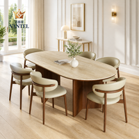 Ensemble de table et chaises de salle à manger de luxe Vantel avec finition de matériaux personnalisée pour les projets résidentiels de villas, fournisseur OEM