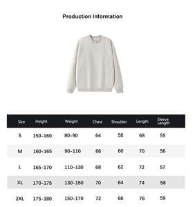 Sweat-shirt unisexe marron et noir à col rond, impression de logo personnalisé, mélange de coton, décontracté, coupe ample - Product Image 6