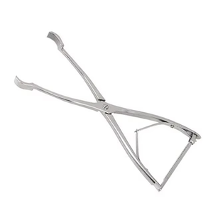 Pinzas de reducción asimétrica premium con mandíbulas curvas izquierda y derecha, de acero inoxidable, para ortopedia, cirugía, sujeción ósea, reutilizables para fracturas. - Product Image 2