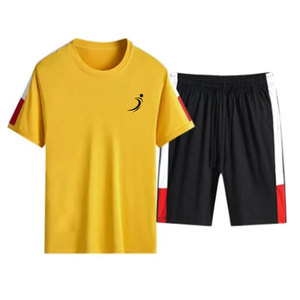 Custom Logo Quick Dry Gym Men Casual T-Shirt & Shorts Plus Size Breathable Men T-Shirt & Shorts - Product Image 1