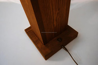 Lampe de sol personnalisable en bois poli en forme de robot créatif, design nordique moderne, décoration d'intérieur