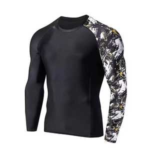 High Stretch Eco-Friendly Customizable Sports Rash Guard Training Running Yoga Gym Breathable Quick Dry Durable Long Sleeve - Product Image 1
