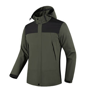 Chaqueta Softshell de Alta Calidad para Hombre, Impermeable, Cortavientos, Transpirable, Chaqueta de Forro Polar para Clima Frío, Ropa Térmica para Senderismo - Product Image 2