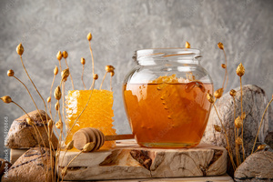 Miel de Eucalipto Pura Cruda de 50 g en Frasco de Vidrio Redondo, Calidad Premium al Mejor Precio, Sin Azúcar Añadida, Disponible en Envases a Granel - Product Image 5