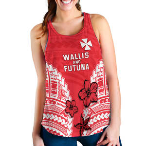 Women's Red <b>Floral</b> Pattern Tank <b>Top</b> Scoop Neck Breathable Knitted Polyester Casual Style Digital Printing Custom Brand Wallis - Product Image 5