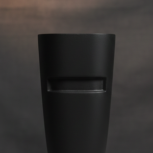 Jarrón de flores moderno de porcelana fundida en negro mate, estilo nórdico minimalista, jarrón alto decorativo para decoración de lujo en el hogar, hoteles y bodas. - Product Image 3